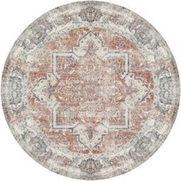 House Nordic Alfombra de poliéster azul 200 x 200 x 1 cm