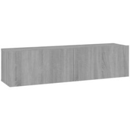 Maison Chic Mueble pared tv,mesa tv de salón madera gris sonoma 120x30x30cm