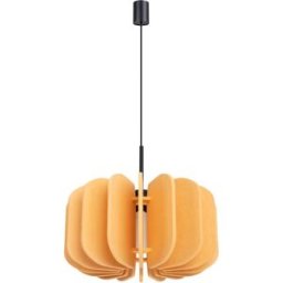 Sollux Lighting Lámpara colgante amarillo/negro fieltro/acero alt. 146 cm
