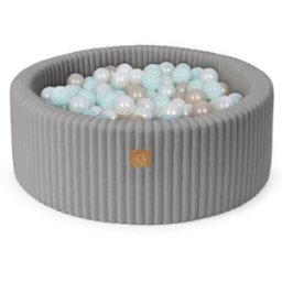 MeowBaby Piscina de bolas para bebé en pana 200 bolas