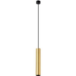 FARO BARCELONA Lámpara de suspensión aluminio oro satinado 6x6x183 cm