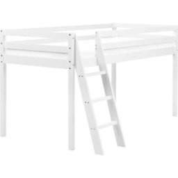 Beliani Cama para niños de madera blanco 90x200