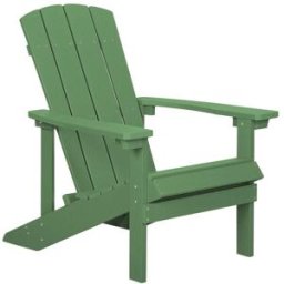 Beliani Silla de jardín verde