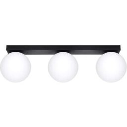 Sollux Lighting Lámpara de techo negro acero alt. 15 cm