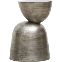 house doctor Mesa auxiliar de metal plateado