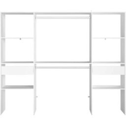 Concept Usine Vestidor de diseño con 2 armarios 6 estantes y 2 cajones