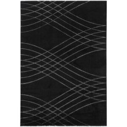 Carpet Living Alfombra de decoración en tela negra 133x190cm