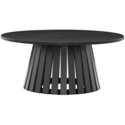 Happy Garden Mesa de centro redonda de estilo escandinavo 80cm negro