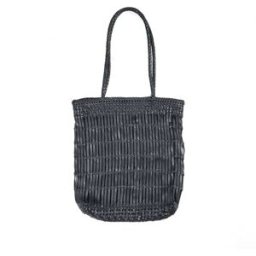 Bazar Bizar Bolsa de piel en negro 36x8x70 cm
