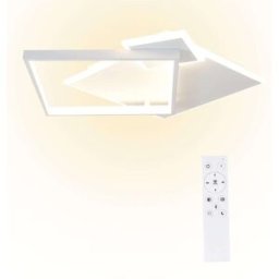 Nettlife Freeman - plafón led de metal, color blanco, 46 cm