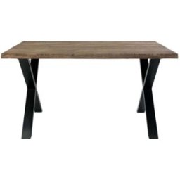 Moloo Mesa de comedor para 4 personas 140 cm en roble ahumado macizo