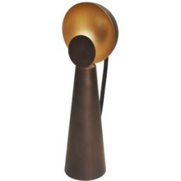 Chehoma Lámpara de mesa de metal negro