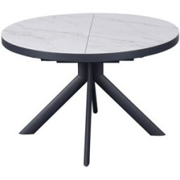 Unique Mesa de comedor cerámica blanco