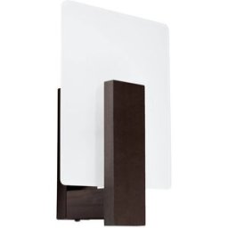 Sollux Lighting Lámpara de pared desgarrar madera, vidrio alt. 31 cm