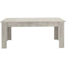 Whous Mesa extensible para 6-8 personas 160/210 cm efecto madera cemento