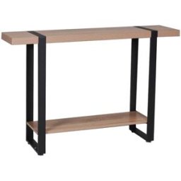 Weber Consola, efecto madera clara y negra, l. 120cm