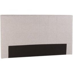 MACABANE Cabecero tapizado para camas de 160/180 cm en color gris