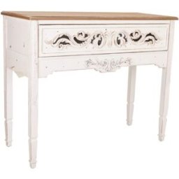 Wanderlust deco Recibidor-consola de madera blanco 110x46x90.5