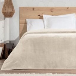Manterol Manta suave crema cama 135/150cm