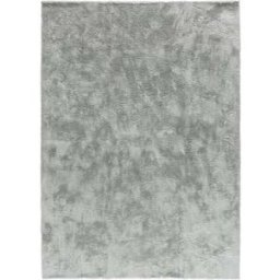 Atticgo Alfombra shaggy plata 160x230 cm