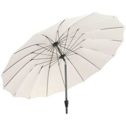 NIYLO Sombrilla de acero blanco 280x280x250 cm