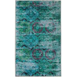 Wecon Home Alfombra de baño con impresión digital verde 80x150