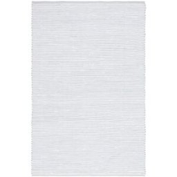 Safavieh Alfombra costero de algodón azul/blanco, 122 x 183 cm