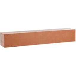 Beliani Mueble tv de pared rojo