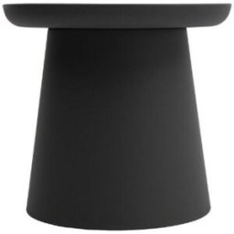Konte.Design Mesa pequeña de polipropileno negro 50×46 cm