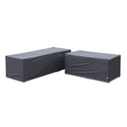 sweeek Funda para muebles de jardín napoli y vittoria, set de 2, gris oscuro