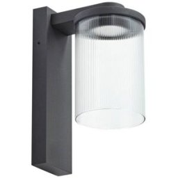 Lucande Lámpara de pared led exterior de aluminio negro