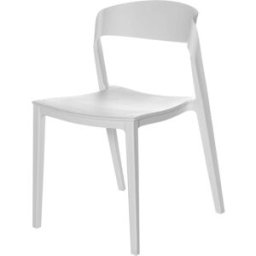 Koketto Home Silla apilable de polipropileno color blanco.