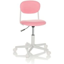 hjh OFFICE Silla giratoria para niños tela rosa