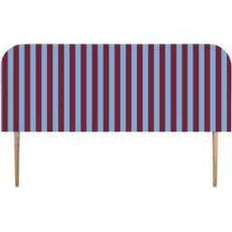 RNT by Really Nice Things Cabecero tapizado terciopelo a rayas 160x97cm