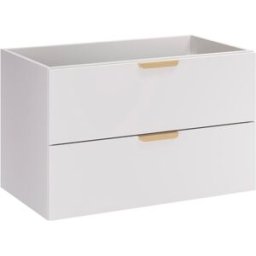 Petits meubles Mueble de baño 80cm mate paneles laminados blanco