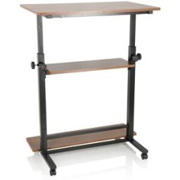 hjh OFFICE Escritorio de pie tabla de madera aglomerada con recubrimiento en