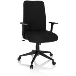 hjh OFFICE Silla home office tela negro