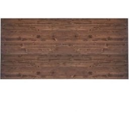 NATYAL Cabecero de cama de madera maciza en tonos oscuros 100x75cm