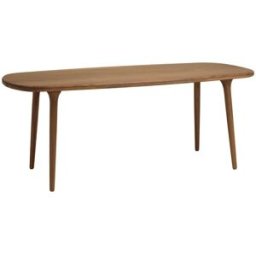 MACABANE Mesa de jardín de madera de angélica aceitada 200x90 cm