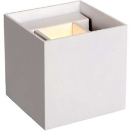 Lucide Lámpara de pared de aluminio 1xg9, blanco