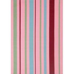 Nazar Alfombra para interior/exterior de rayas rosa 160x230 cm