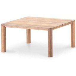 Defora Home Mesa comedor madera 150x150 pata cilíndrica
