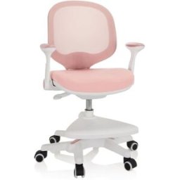 hjh OFFICE Silla para niños tela / tejido de malla rosa