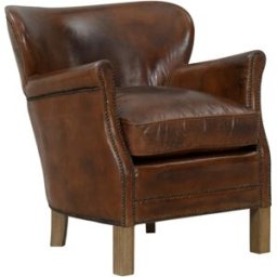 PIB Sillón en cuero marrón