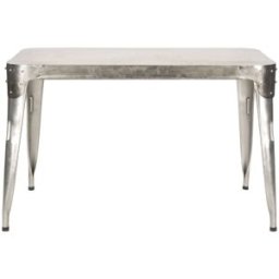 Safavieh Mesas de comedor de hierro plata