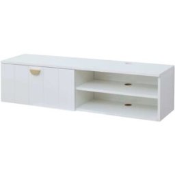 Oviala Mueble de tv de pared moderno de 120 cm en blanco