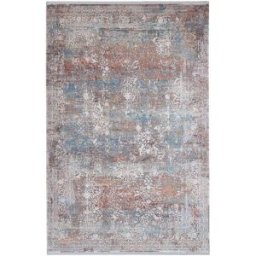 Carpet Living Alfombra de decoración en viscosa gris 80x150cm