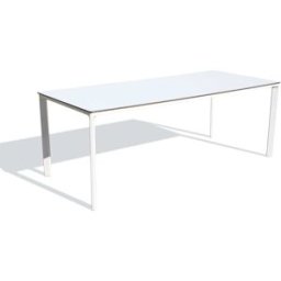 Ezpeleta Mesa de jardín 8 plazas de aluminio lacado