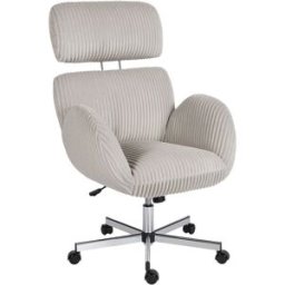 Homcom Silla de oficina 74x70x112 cm gris