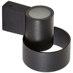 Lucande Lámpara de pared exterior de aluminio negro